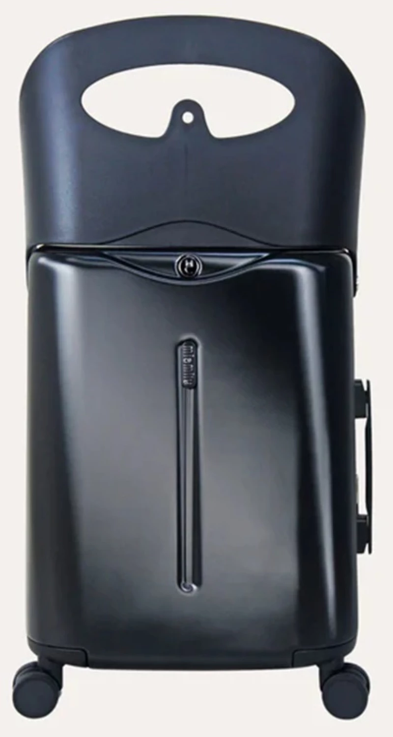 MiaMily Lug2018MB Carry on with Childseat, Polycarbonite/Polypropylene, Μικρή/Καμπίνας, Μαύρο