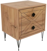 Κομοδίνο Luna 854KLN3311 50x40x55cm Pine