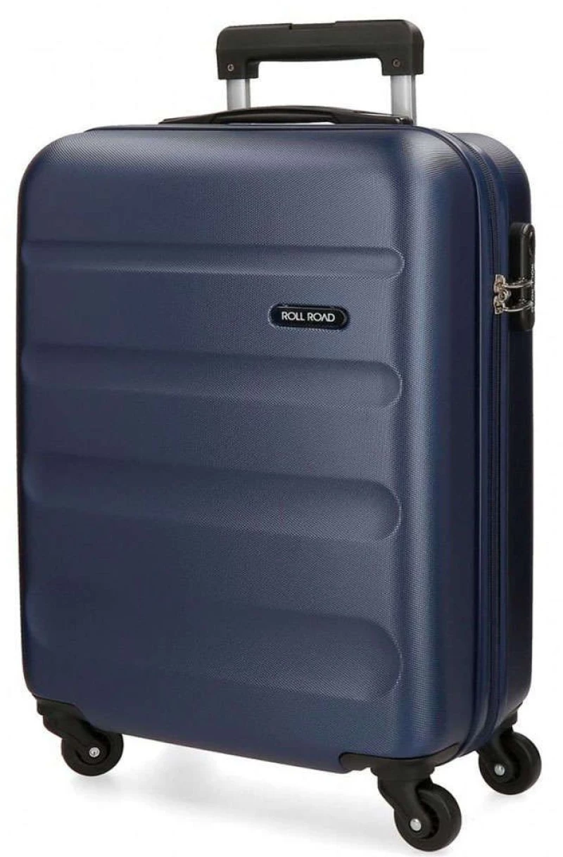 Βαλίτσα Καμπίνας Roll Road Αδιάβροχη Flex 5849162 55x38x20cm 35lt Navy Joumma
