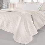 Κουβερλί Honour (Σετ 3τμχ) Ivory Guy Laroche Υπέρδιπλo 240x250cm Microsatin