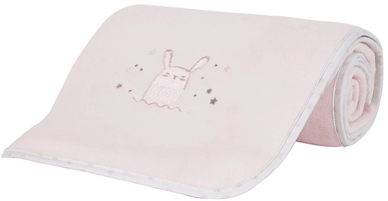 Κουβέρτα Βρεφική Lovely Bunny White-Pink Nima Αγκαλιάς 80X110cm Πολυέστερ