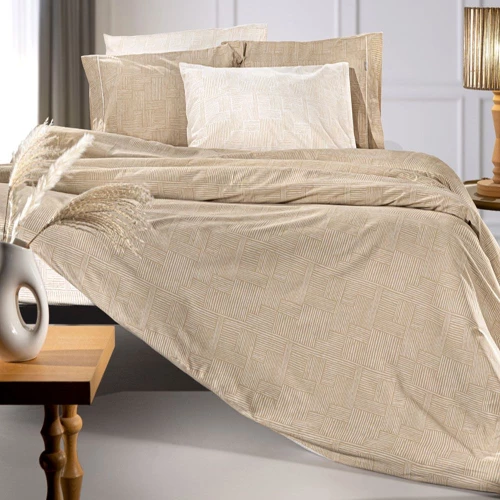 Παπλωματοθήκη Stencil (Σετ 3τμχ) Mocca Guy Laroche Υπέρδιπλo 225x245cm 100% Βαμβακερό Περκάλι