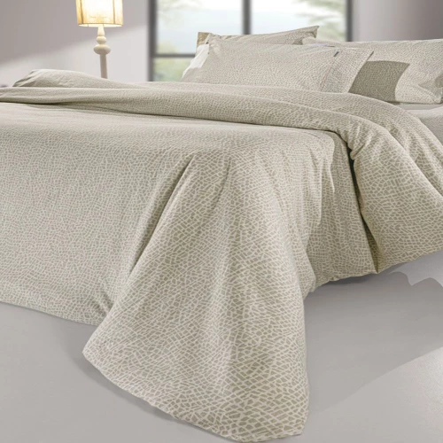 Σεντόνια Mira (Σετ 4τμχ) Cement Guy Laroche King Size 270x265cm 100% Βαμβακερή Φανέλα