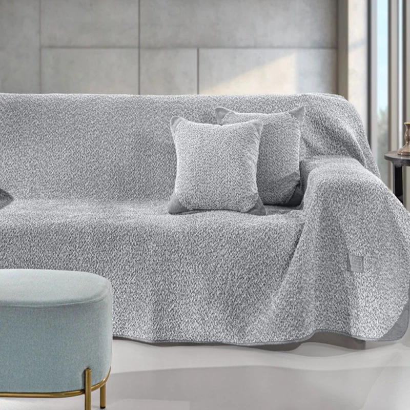 Ριχτάρι Lama Silver Guy Laroche Τριθέσιο 170x300cm Πολυέστερ