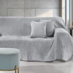 Ριχτάρι Lama Silver Guy Laroche Τριθέσιο 170x300cm Πολυέστερ