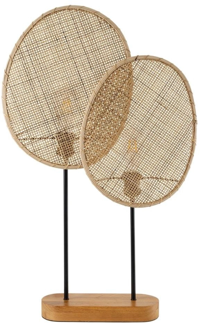 Επιτραπέζιο Φωτιστικό Azul 02231 Boho 2xE27 IP20 45x11x75cm Beige GloboStar