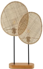 Επιτραπέζιο Φωτιστικό Azul 02231 Boho 2xE27 IP20 45x11x75cm Beige GloboStar