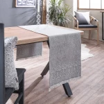 Τραβέρσα Maryland 11 Light Grey Teoran 45X180 Βαμβάκι-Ακρυλικό