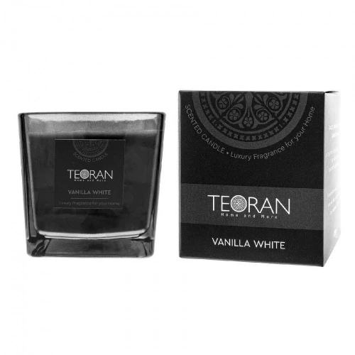 Αρωματικό Κερί Vanilla White Τετράγωνο 210gr Teoran