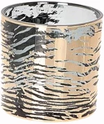 Κηροπήγιο Χριστουγεννιάτικο 012.312207027 15x15cm Black-Gold
