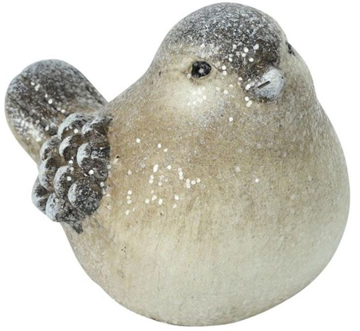 Διακοσμητικό Πουλάκι Κεραμικό 013.814320 10Χ7,5Η8cm Grey