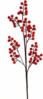 Κλαδί Berries 00.11.92298 76cm Red