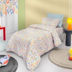 Σεντόνια Παιδικά Letters (Σετ 3τμχ) Multi Guy Laroche Μονό 165x250cm 100% Βαμβάκι