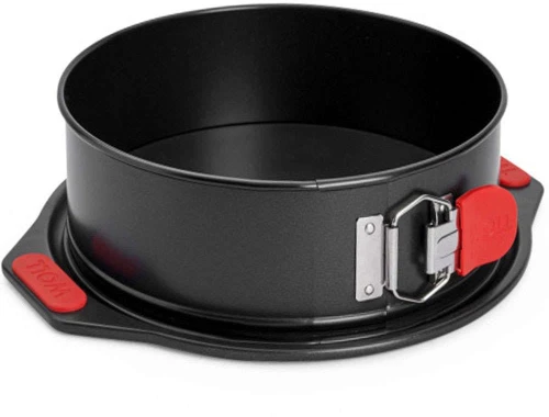 Φόρμα Κέικ Αντικολλητική Λυόμενη Let's Bake! WB15 24x7cm Black-Red Woll Ατσάλι, Αλουμίνιο
