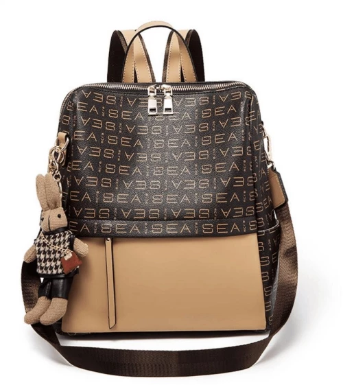 Τσάντα Πλάτης Γυναικεία 9151057F 30x14x29cm Brown Foxer