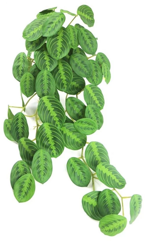 Τεχνητή Κρεμαστή Καλαθέα Zebrina 5091-7 85cm Green Supergreens Πολυαιθυλένιο