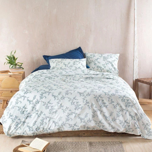 Κουβερλί Odet (Σετ 2τμχ) Blue Ρυθμός Ημίδιπλο 160x240cm 100% Βαμβάκι
