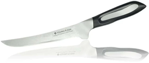 Μαχαίρι Ξεκοκαλίσματος Flash FF-BO150 15cm Από Δαμασκηνό Ατσάλι Silver-Black Tojiro Ανοξείδωτο Ατσάλι
