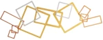 Διακοσμητικό Τοίχου 507ATP1214 45x116cm Multi-Gold Wallity Ατσάλι