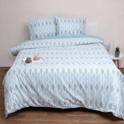 Σεντόνια Λάρα Με Λάστιχο (Σετ 3τμχ) Mint Viopros Μονό 100x225cm 100% Βαμβάκι