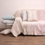 Ριχτάρι 1452 Blush Pink Anna Riska Τετραθέσιο 180x320cm Chenille