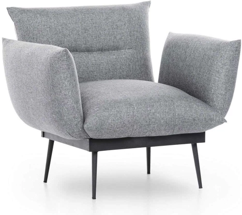 Πολυθρόνα Jax Solo 859FTN1718 90x80x95cm Grey