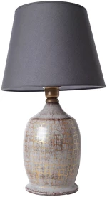 Φωτιστικό Επιτραπέζιο 687HMY2238 Φ30x55cm E27 40W Grey-Gold Opviq