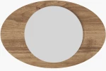 Καθρέπτης Τοίχου Obble 116SAM1225 60x2,2x90cm Walnut Hanah Home Mdf
