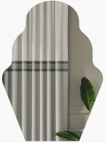 Καθρέπτης Τοίχου Perilla 116SAM1212 50x2,2x70cm Black Hanah Home Mdf