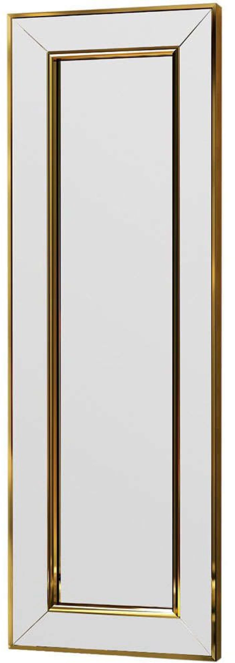 Καθρέπτης Τοίχου Carlos 116SAM1133 30x3,2x90cm Gold Hanah Home Mdf