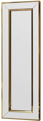 Καθρέπτης Τοίχου Carlos 116SAM1133 30x3,2x90cm Gold Hanah Home Mdf