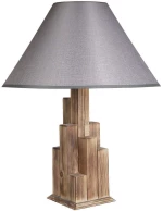 Φωτιστικό Επιτραπέζιο Kule 534LUN1120 Φ45x57cm E27 60W Brown-Grey Opviq