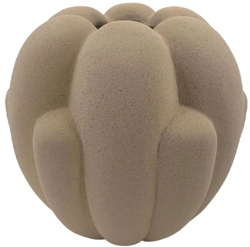 Βάζο 24-15-50053 28,5x28,5x27,5cm Brown Marhome Κεραμικό