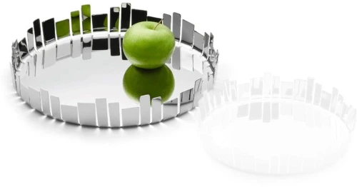 Μπωλ Διακοσμητικό Manhattan L 105045 27,9x27,9x5cm Chrome Philippi Ανοξείδωτο Ατσάλι