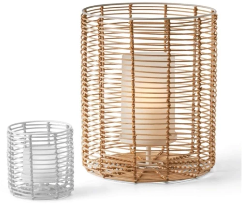 Φανάρι Cane L 225008 30,5x33cm Natural Philippi Bamboo