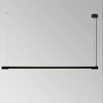 Φωτιστικό Οροφής - Ράγα 01331-04 T8 LED 3000K 135cm Black Luma