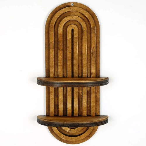 Ράφι Τοίχου 792EVL9066 20x9x40cm Walnut