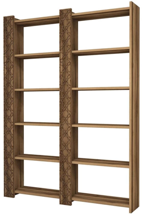 Βιβλιοθήκη City 845HCT3613 124,6x24,2x170cm Walnut