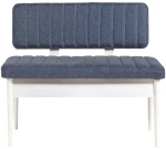 Παγκάκι Vina 869VEL5157 110x40x85cm Blue-White