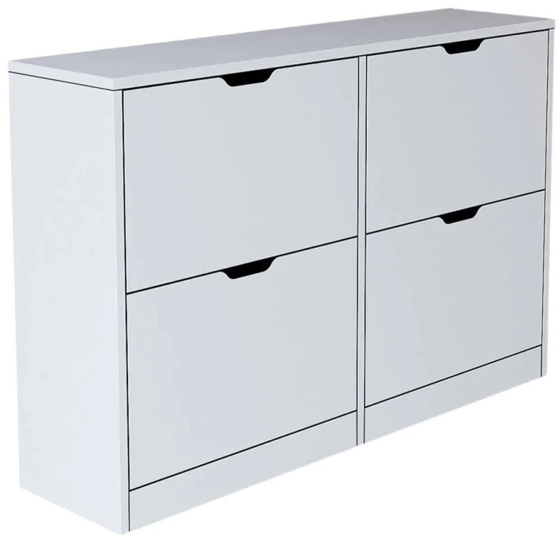 Παπουτσοθήκη Duru 350MWD1204 120,5x30x79,2cm White Μοριοσανίδα, Μελαμίνη