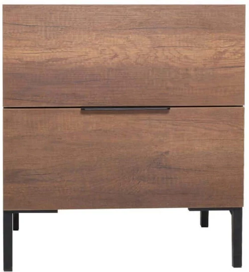 Κομοδίνο 479ADR1503 55x44x59cm Walnut-Black