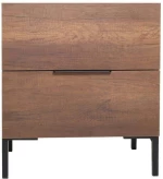 Κομοδίνο 479ADR1503 55x44x59cm Walnut-Black