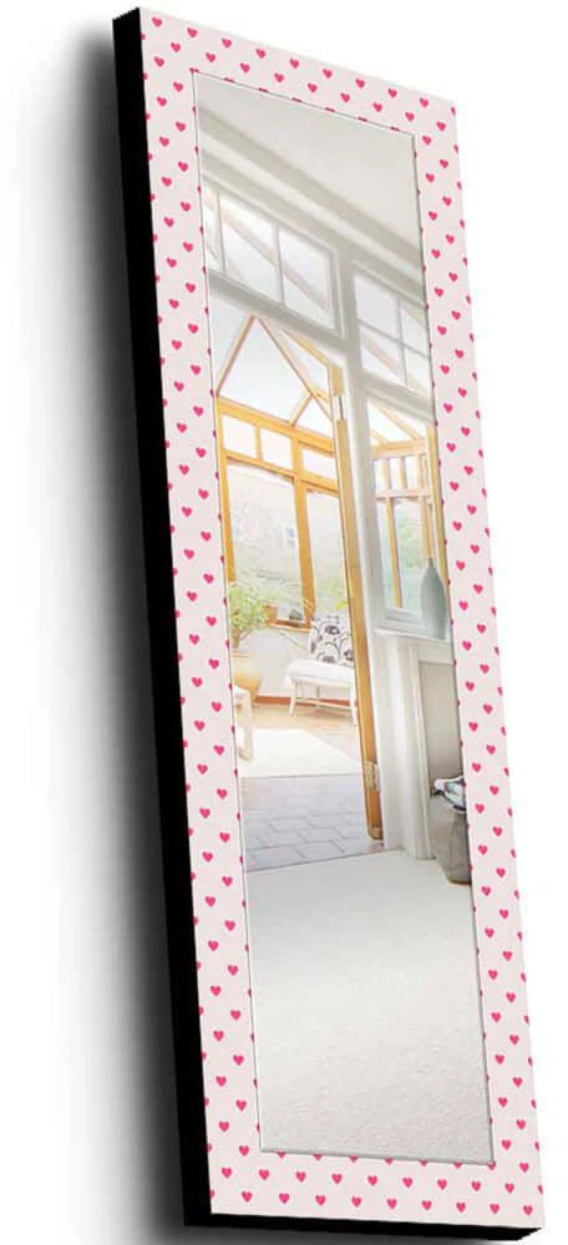 Καθρέπτης Τοίχου 755MER1149 40x120cm Multi-Pink Wallity Ξύλο,Ύφασμα