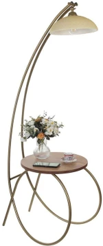 Φωτιστικό Δαπέδου Guler 534LUN4555 35x64x165cm E27 40W Gold-Walnut Opviq