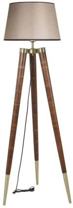 Φωτιστικό Δαπέδου Stil 534LUN4392 45x165cm E27 40W Walnut-Beige Opviq