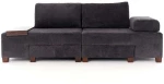 Καναπές - Κρεβάτι Τριθέσιος Perenna Chenille 825BLC4308 233x93x83cm Anthracite
