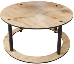 Τραπέζι Σαλονιού Hole Round 282PTR1509 Φ70x38cm Oak