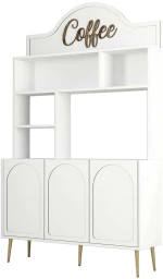 Ντουλάπι Kουζίνας Lyon 845HCT5810 120x35x201cm White Μοριοσανίδα, Μελαμίνη