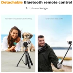 K&F Concept MS19 Magsafe Selfie Stick Tripod 159cm Compatible with Bluetooth Remote Control (KF09.139)