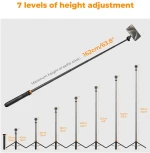 K&F Concept MS19 Magsafe Selfie Stick Tripod 159cm Compatible with Bluetooth Remote Control (KF09.139)